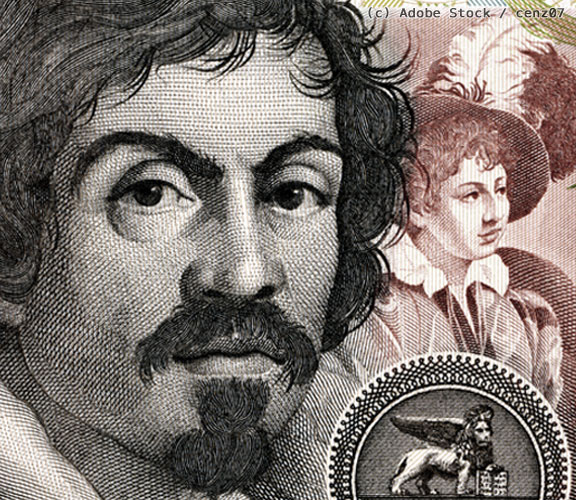 Caravaggio-Portrait-Lire-Geldschein