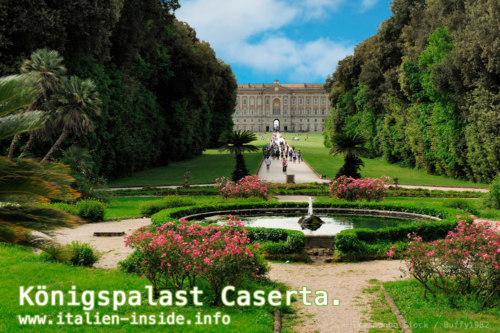 Italien-Garten-Schloss-Caserta