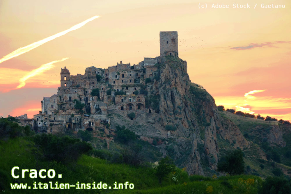 Italien-Geisterstadt-Craco Italien-Geisterstadt-Craco