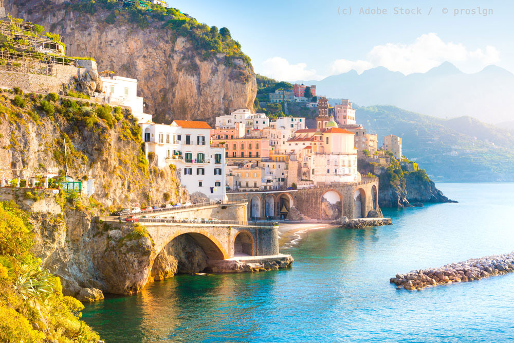 Amalfi Blick-auf-Amalfi