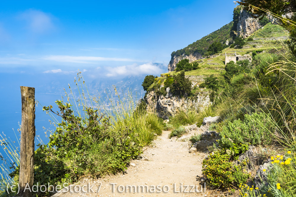 Amalfikueste-Wandern Wanderweg-ueber-der-Amalfikueste