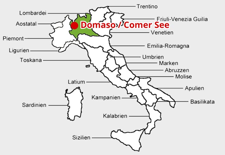 Domaso-Lage-Karte Domaso-Lage-Karte