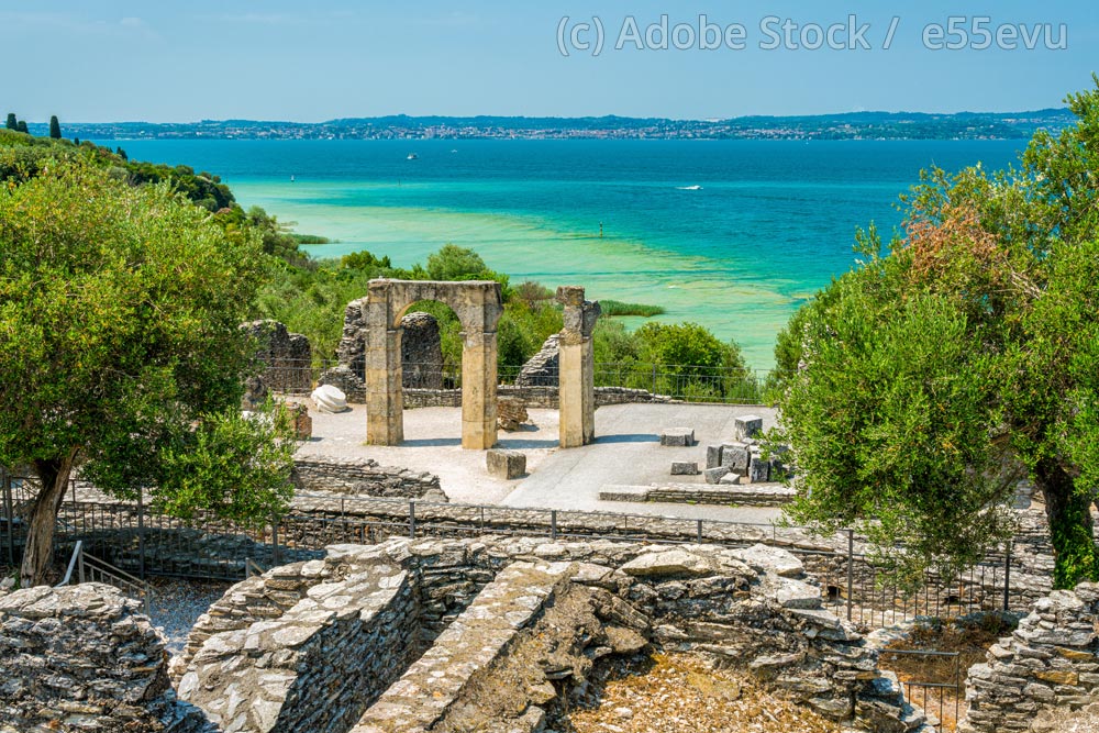 Sirmione-Römervilla-Grotte-Catull Sirmione-Römervilla-Grotte-Catull