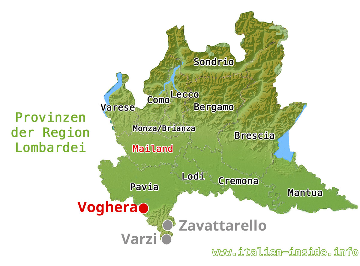 Voghera-Karte