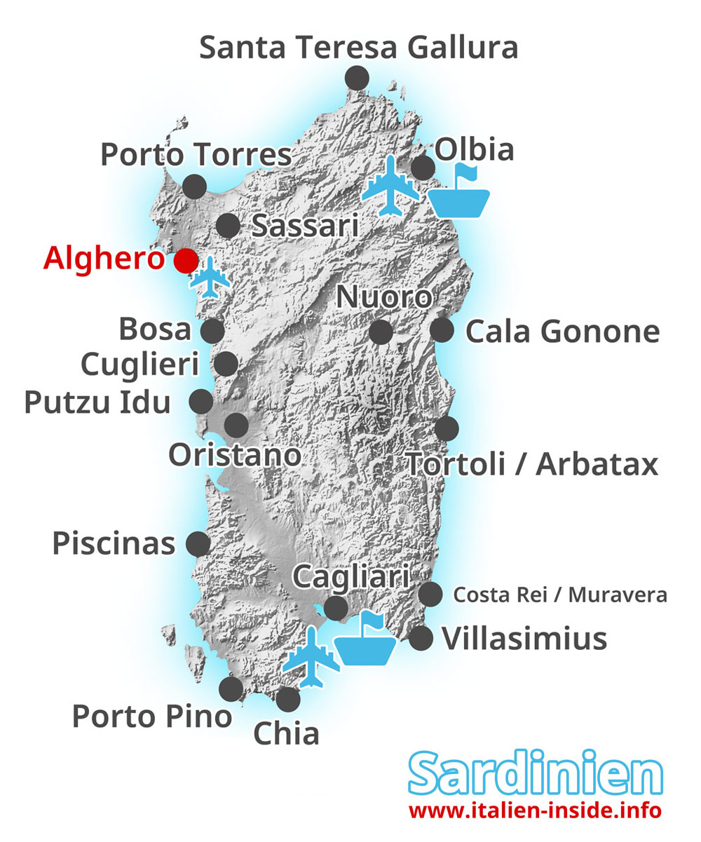 Karte-Alghero