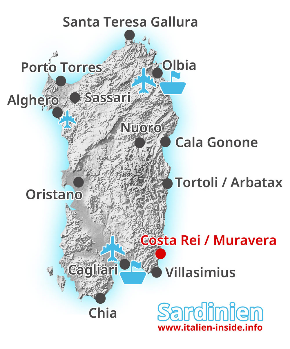 Karte-Costa-Rei-Muravera Karte-Costa-Rei-Muravera