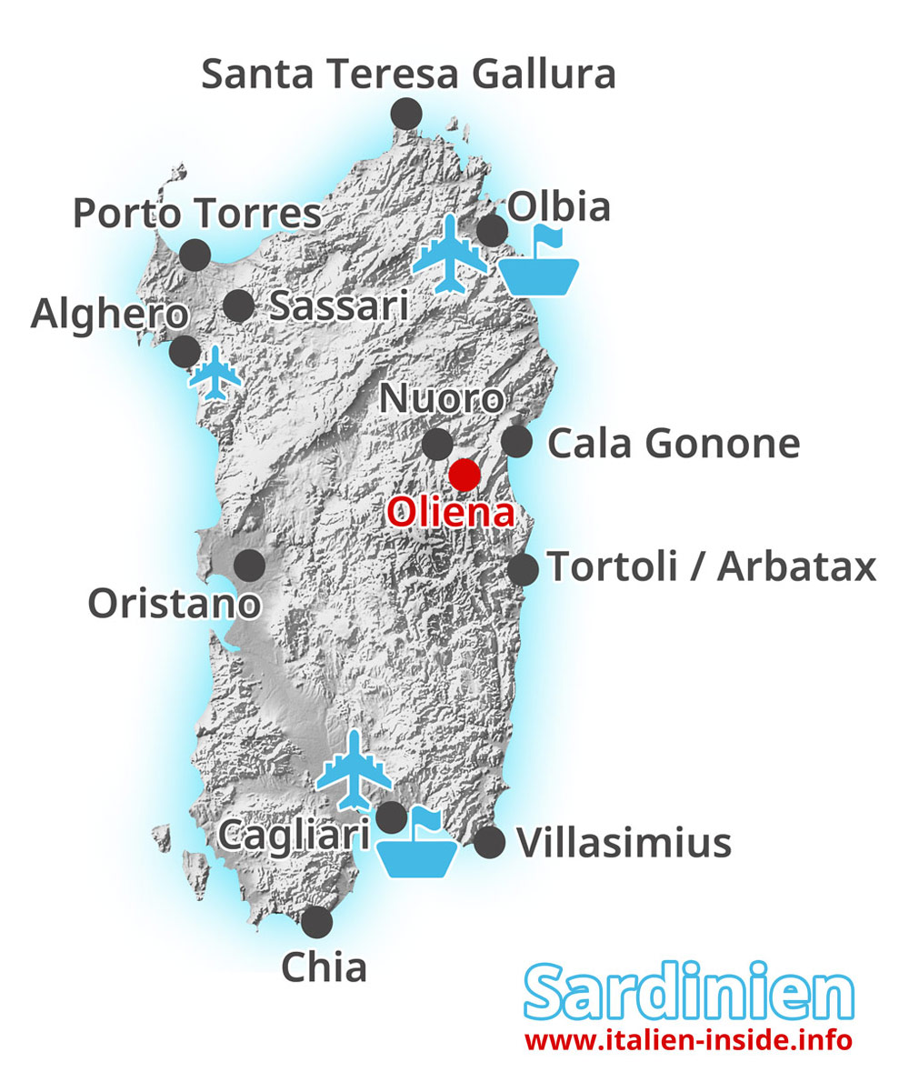 Karte-Oliena Karte-Oliena