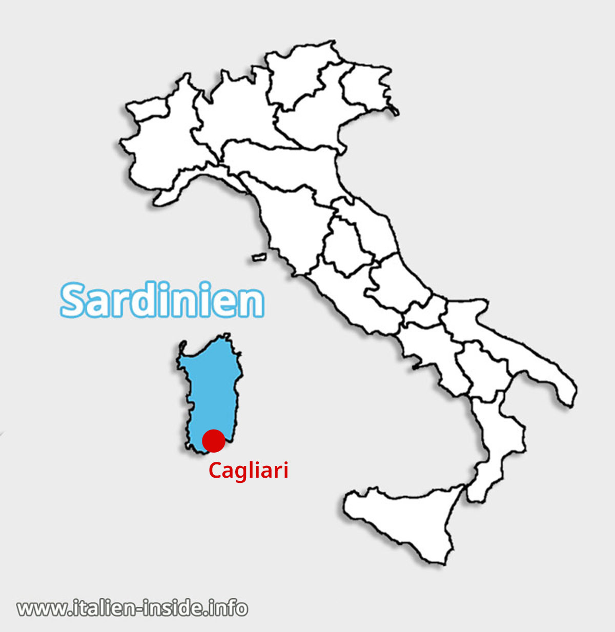 Lagekarte-Cagliari-Sardinien