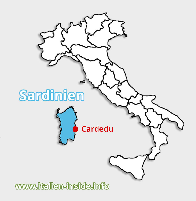 Lagekkarte-Cardedu-Sardinien