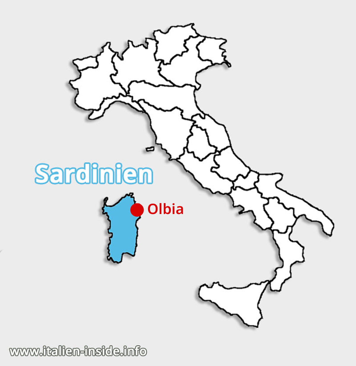 Wo-liegt-Olbia Lagekarte-Olbia-Sardinien