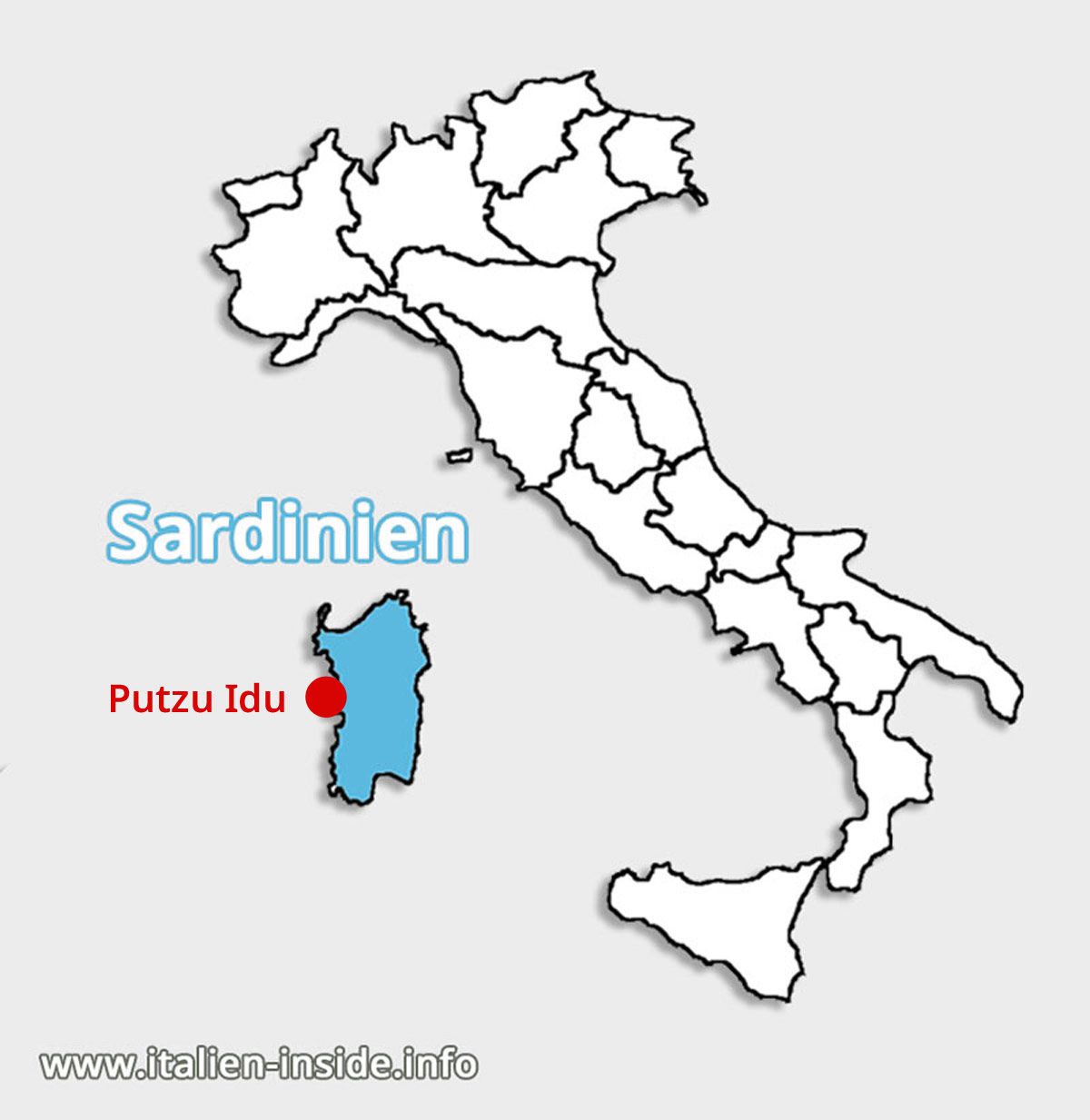 Lagekarte-Putzu-Idu-Sardinien