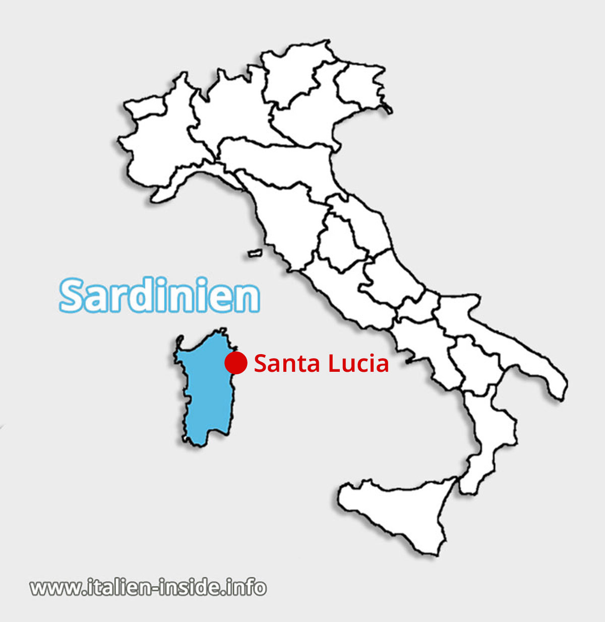 Lagekarte-Santa-Lucia-Sardinien