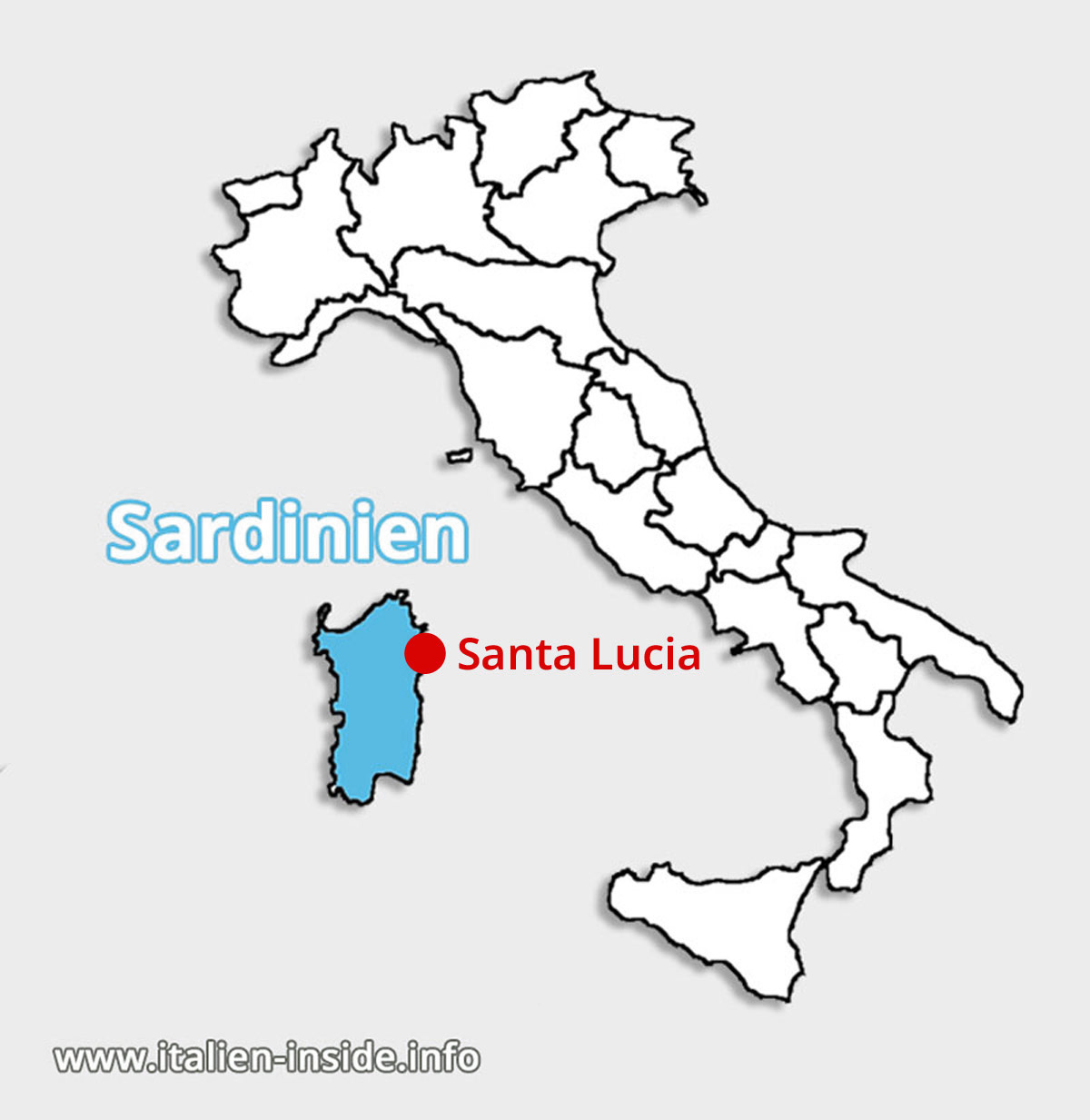 Wo-liegt-Santa-Lucia Lagekarte-Santa-Lucia-Sardinien