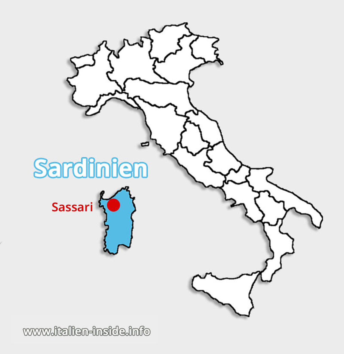 Lagekarte-Sassari