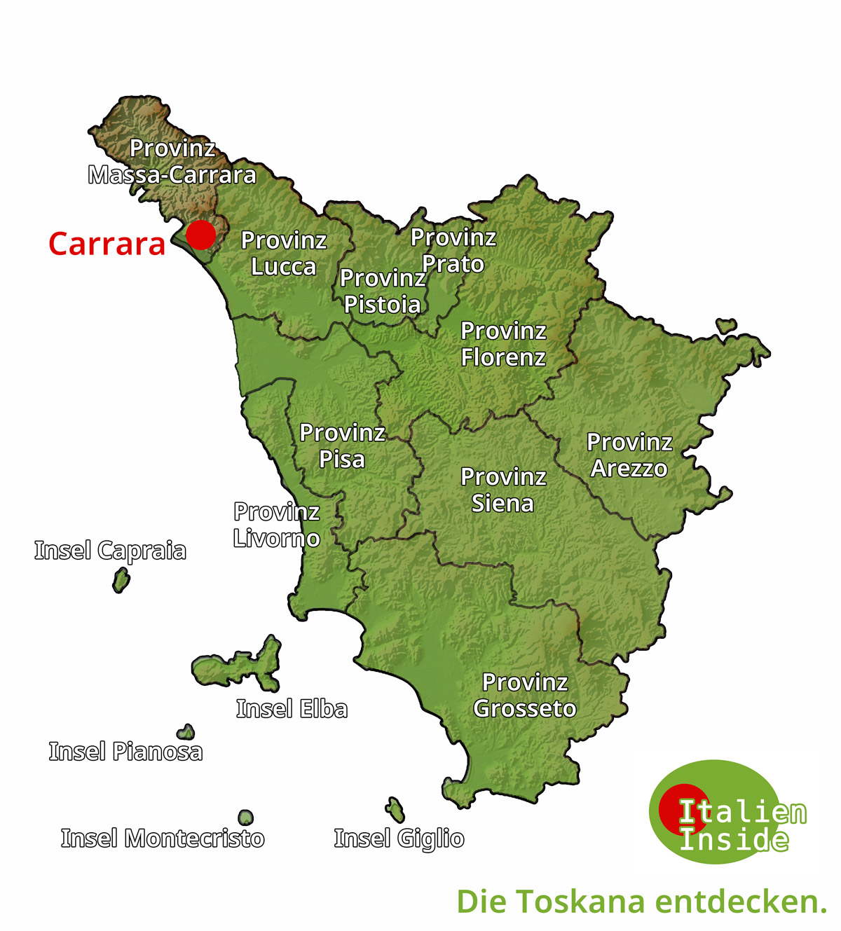 Carrara-Karte Carrara-Karte
