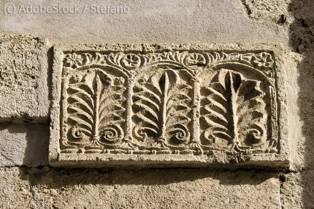 Grosseto-San-Pietro Grosseto-Bildhauerei-aus-dem-8-Jahrhundert-Kirche-San-Pietro