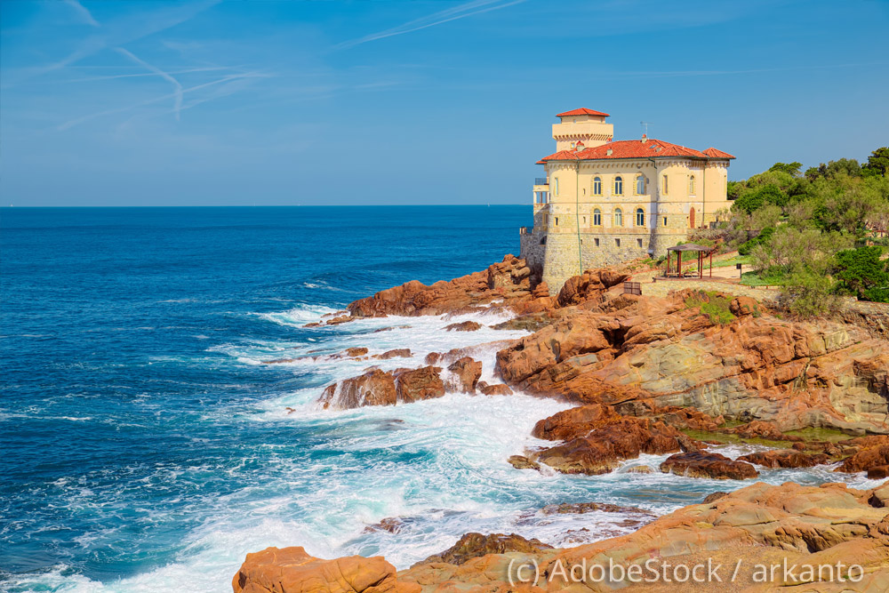 Livorno-Castello-Boccale-am-Meer Livorno-Castello-Boccale-und-das-Meer