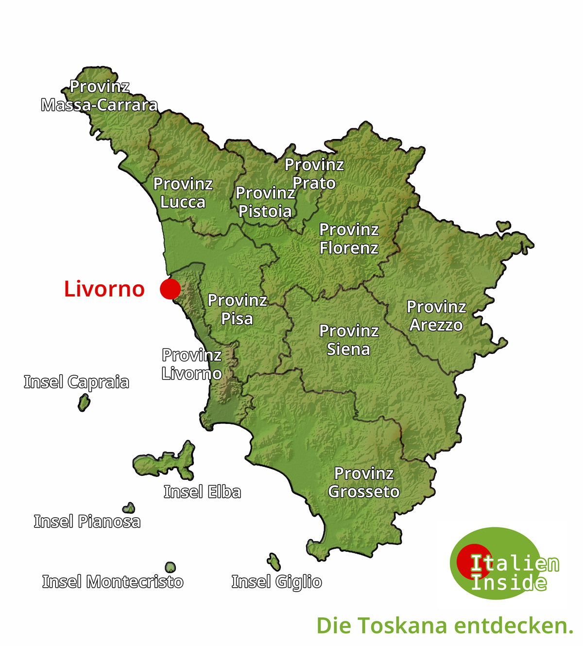 Livorno-Karte Livorno-Karte