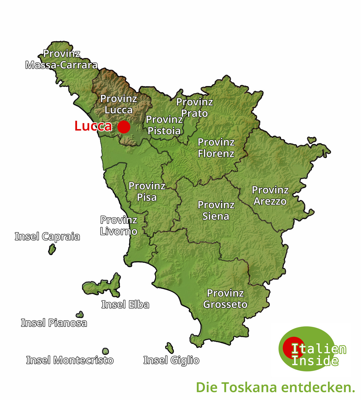 Lucca-Karte Lucca-Karte