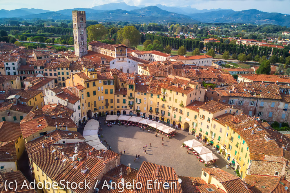 Lucca-Piazza-Anfiteatro Lucca-Piazza-Anfiteatro-Luftbild