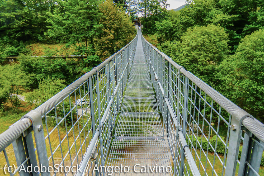Pistoia-Wandern-Radfahren Pistoia-Hängebrücke