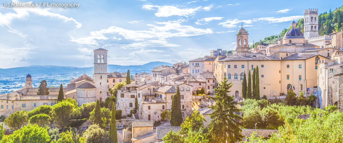 Assisi Assisi-Blick-über-Stadt