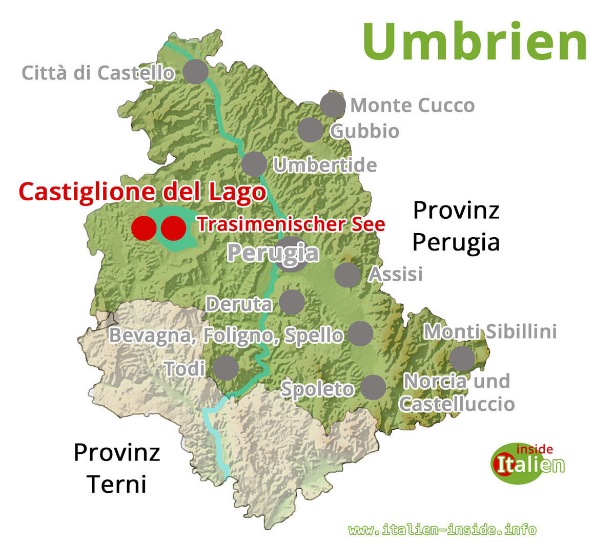 Karte-Castiglione del Lago Karte-Castiglione del Lago