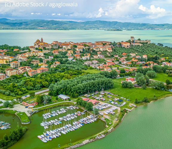 Castiglione del Lago Castiglione del Lago-Ausblick-See