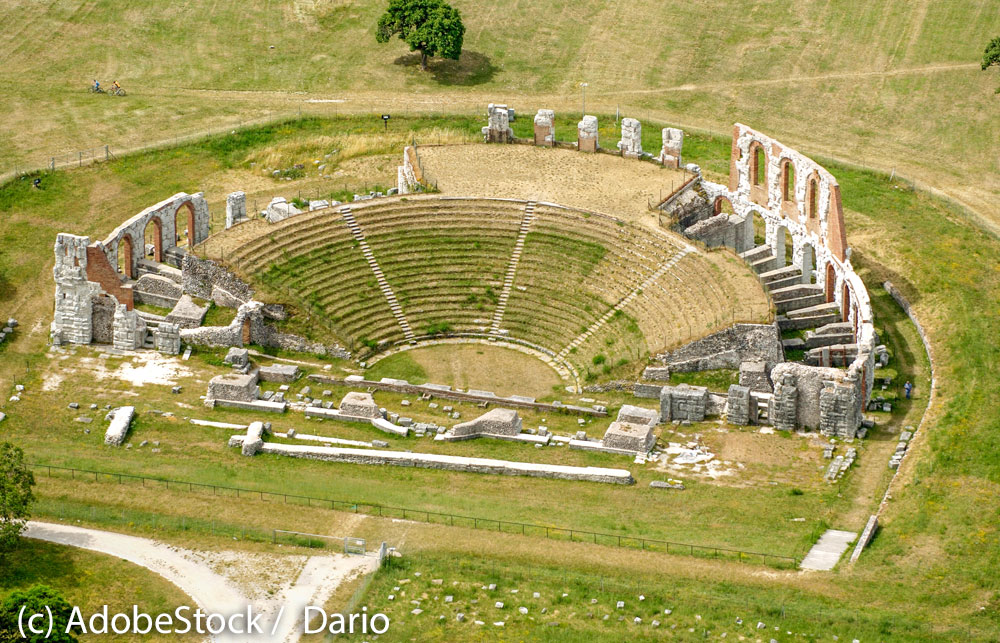 Gubbio-Römisches-Amphitheater Gubbio-Römisches-Amphitheater