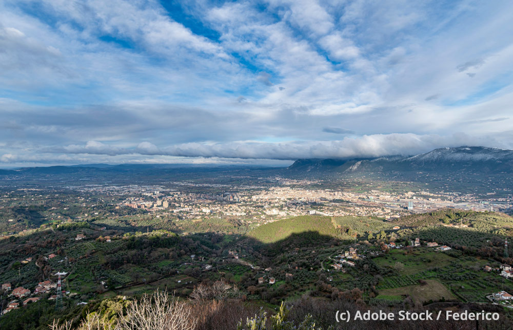 Terni-Luftbild Blick-auf-Stadt-Terni