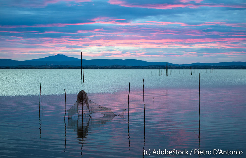 Trasimenischer-See Trasimenischer-See-Abendstimmung