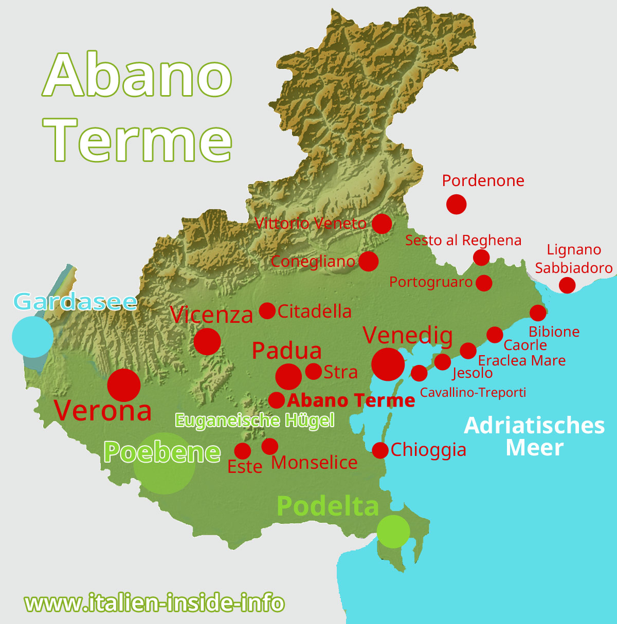 Abano-Terme-Karte