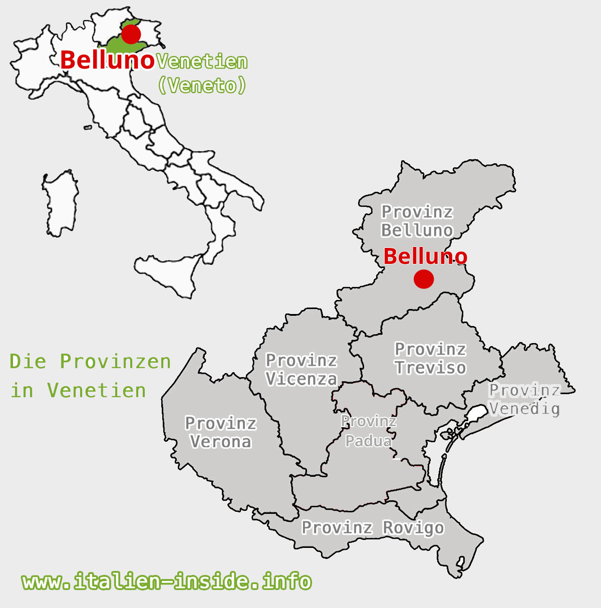 Belluno-Italien Belluno-Italien
