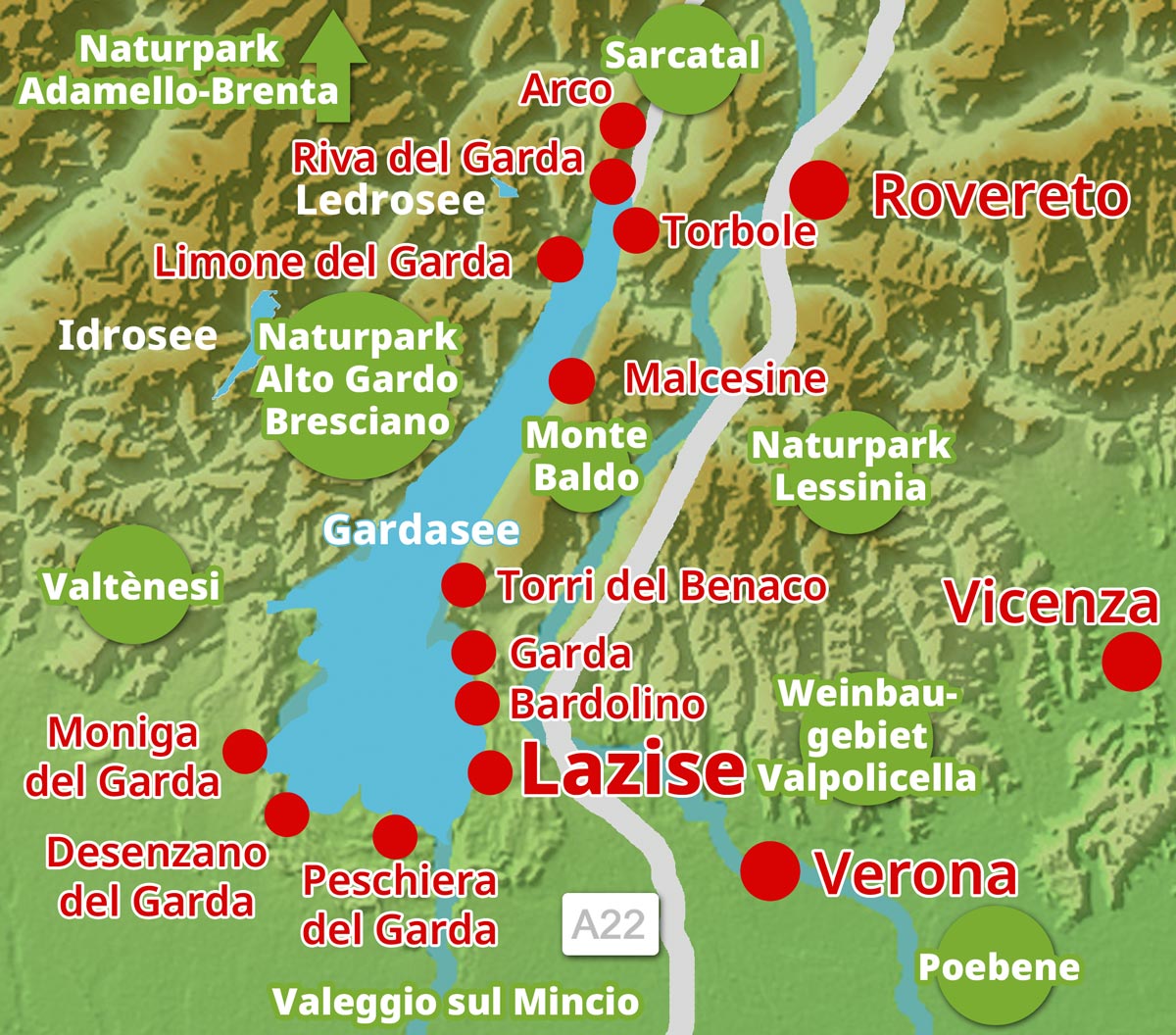 Karte-Lazise Karte-Lazise