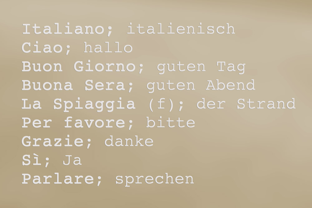 Italienische-Begriffe