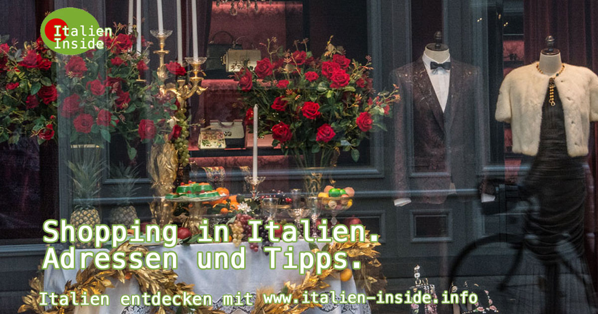 Shopping und Einkaufen in Italien