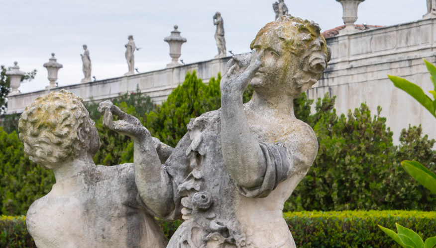 bPalladinische-Villen Palladinische-Villen-Statuen