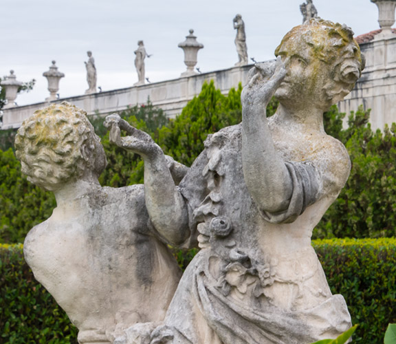 Palladinische-Villen Palladinische-Villen-Statuen