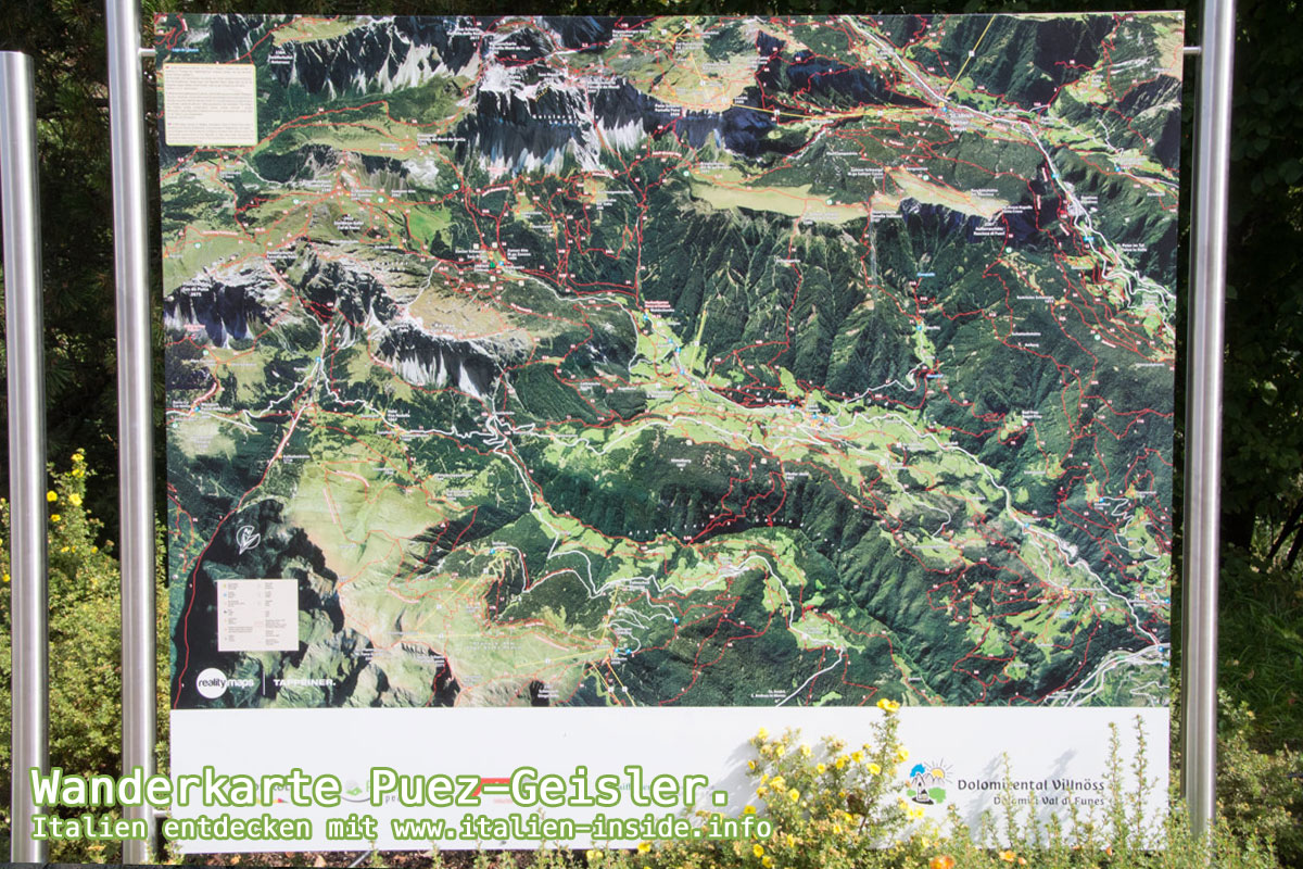 Wanderkarte-Nationalpark-Puez-Geisler Wanderkarte-Nationalpark-Puez-Geisler
