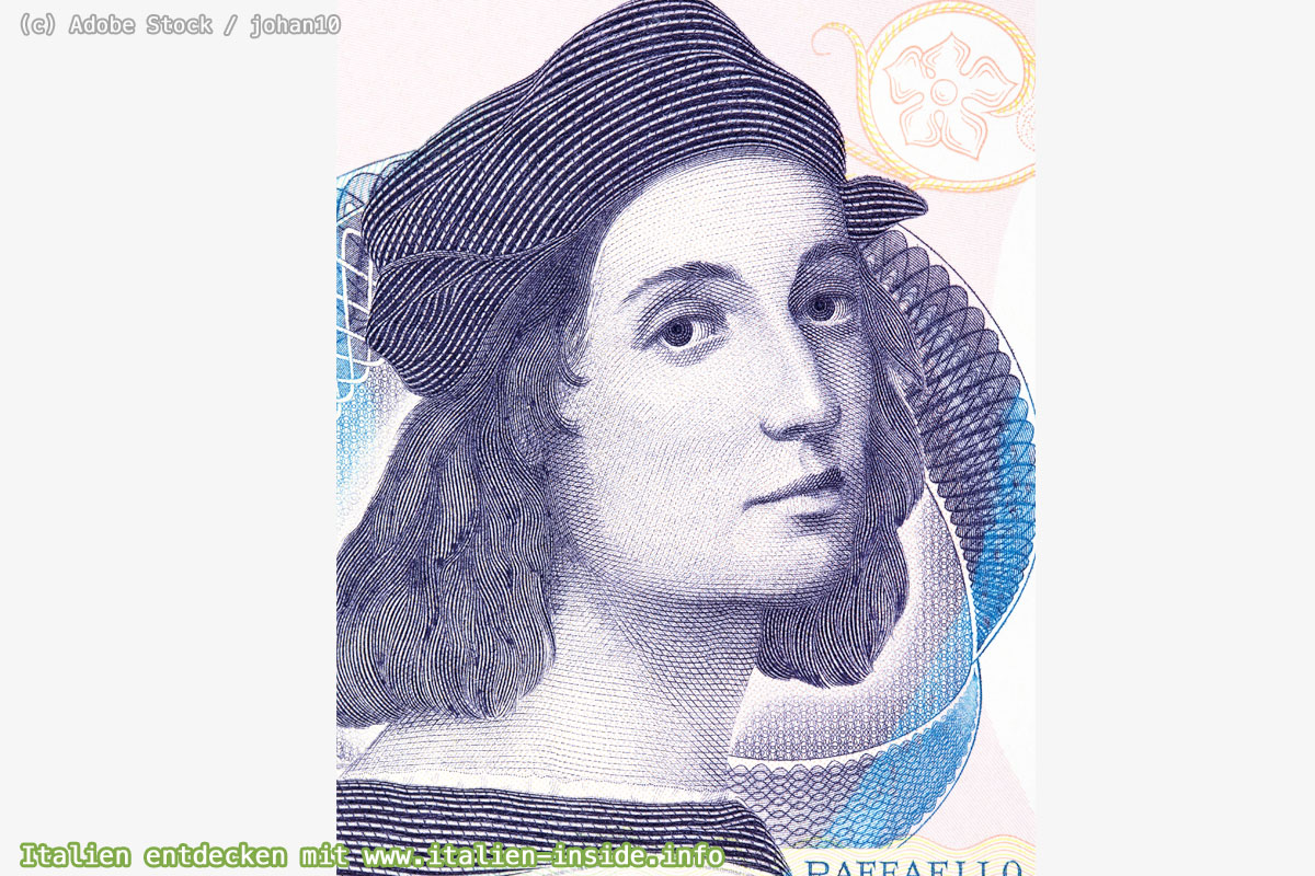 Raffael-Selbstportrait Raffael-Selbstportrait-auf-Geldschein