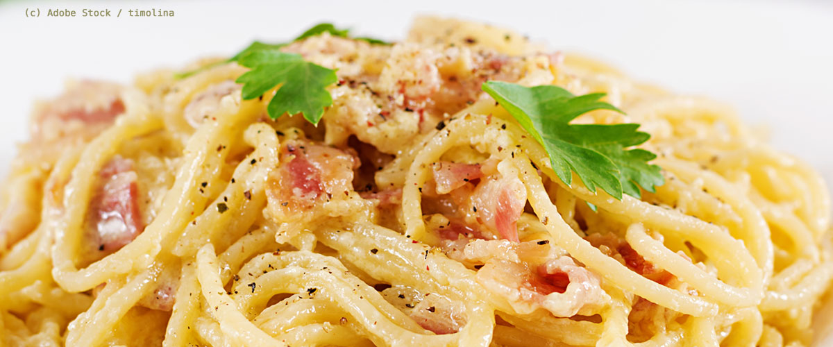 Spezialitäten-Latium-Carbonara Spezialitäten-Latium-Spaghetti-Carbonara