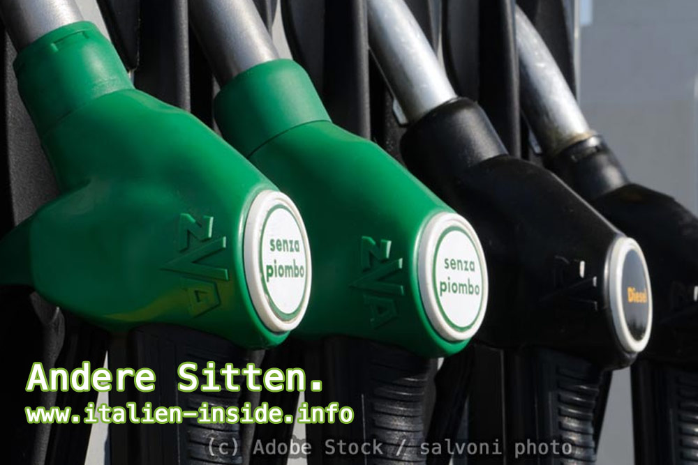 Tanken-Tankstellen-Italien Zapfsäule-Italien