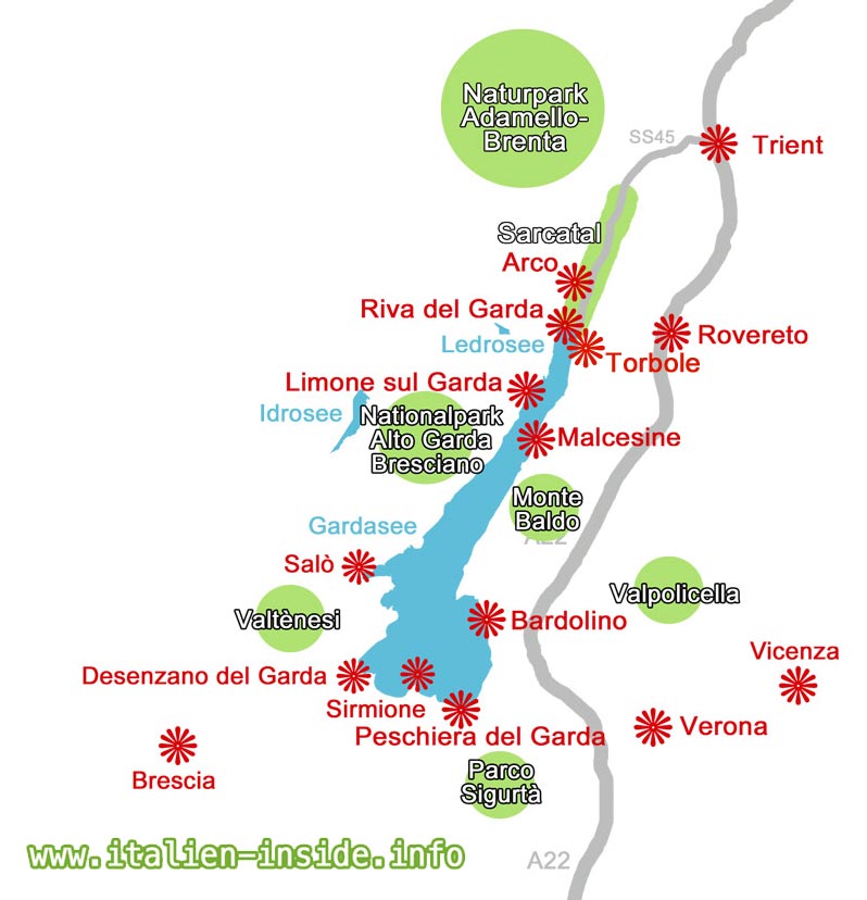 Torbole Gardasee Karte