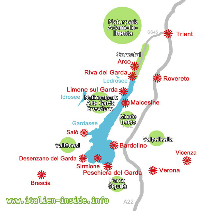 Valpolicella-Karte Valpolicella-Lagekarte