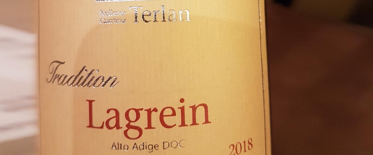 Wein-Lagrein-Etikett